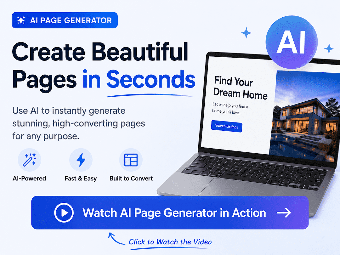 Watch our video showing how to create pages using our AI Page Creation tool.